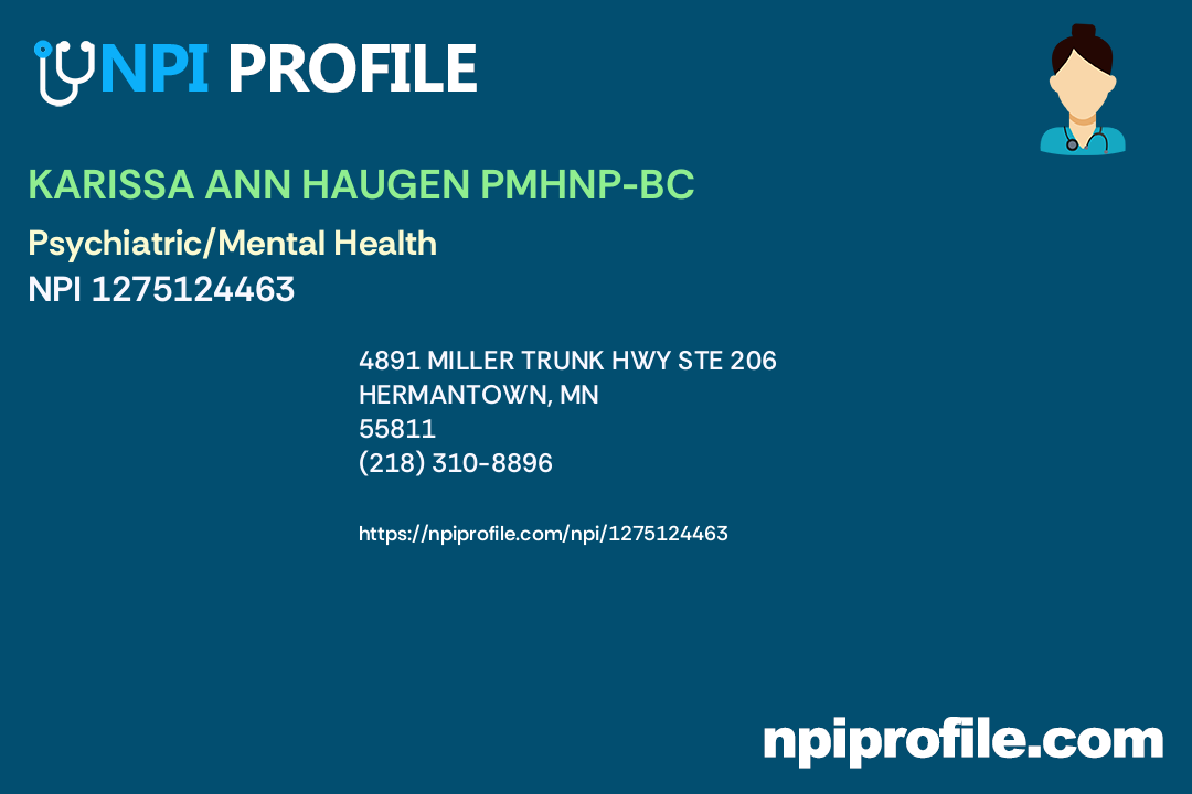 KARISSA ANN HAUGEN PMHNPBC Accepted Health Plans and Insurance Coverage