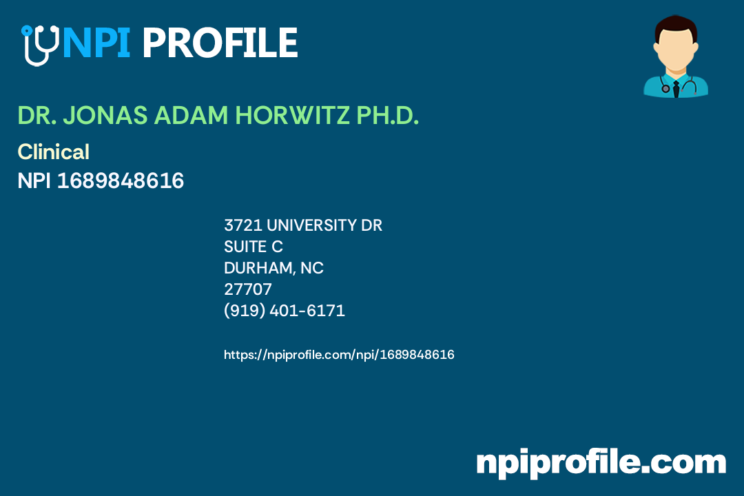 DR. JONAS ADAM HORWITZ PH.D. - Accepted Health Plans and Insurance Coverage