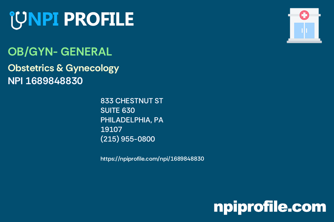 OB/GYN- GENERAL - NPI 1689848830 - Obstetrics & Gynecology in ...