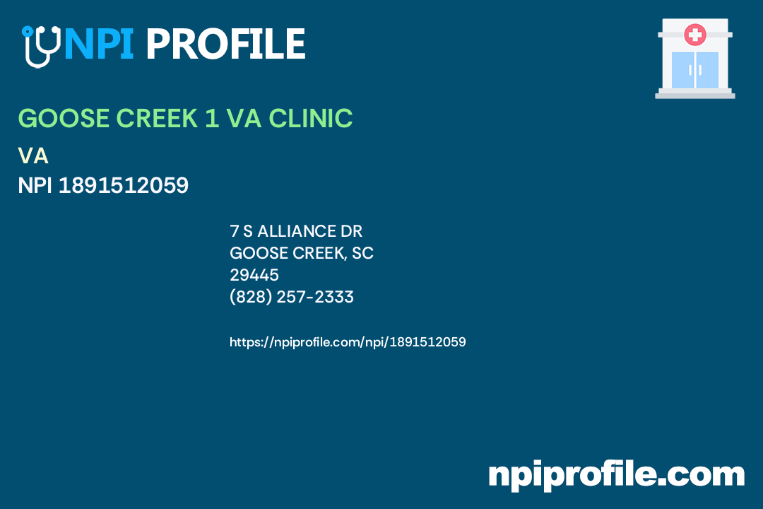 goose-creek-1-va-clinic-npi-1891512059-clinic-center-in-goose-creek-sc